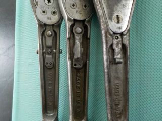 4 different Vintage Craftsman BE 1/2 inch ratchets from the 1930 ' s and 1940 ' s 4