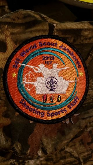 2019 World Scout Jamboree Shooting Sports Ist Wsj Staff 3.  5 In Patch Mondial 24