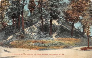 F65/ Native American Indian Postcard C1915 Moundsville West Virginia Mound 6