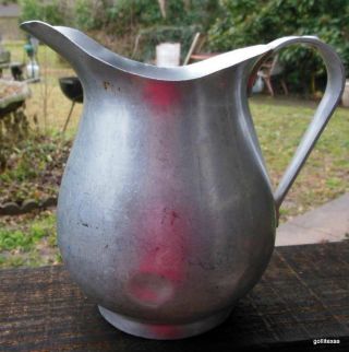 Vintage Mid Century Aluminum Pitcher Reliance Made In Usa 8 "