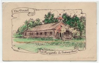 1939 South Duxbury Massachusetts Pc Postcard St Margaret 