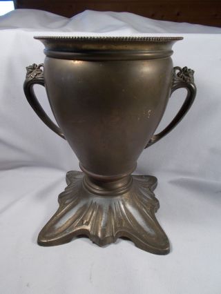 Victorian Bradley & Hubbard B&H Handled Brass Banquet Lamp Base c1880s 2