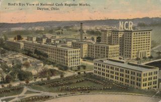 Postcard Birds Eye View National Cash Register Dayton Oh Ncr C1911
