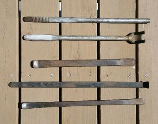 Vintage Ken Tool Tire Changing Iron Bar T - 49 T - 49 Usa And 3 Other Spoons