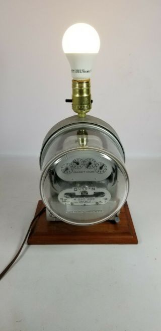 Vintage Duncan Electric Meter Vintage Table Lamp