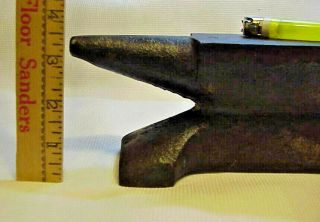 Small Antique Black Smith 9 Pound lb.  Anvil w Hardy Hole & Horn - Blacksmith 2