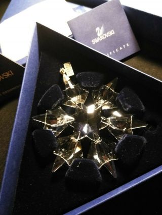 Large Swarovski Crystal 2010 Christmas Ornament Mib Send Offer