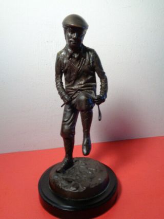 Bronze Frustrated Golfer Statue Sf Bay Trading Co.  (11 By 5 By 5 ")