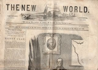 1842 Issue Of The World,  Life And Public Services Of Henry Clay