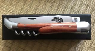Forge De Laguiole Pocket Knife W Corkscrew,  Rosewood Handles,  12 Cm,  Dlvry
