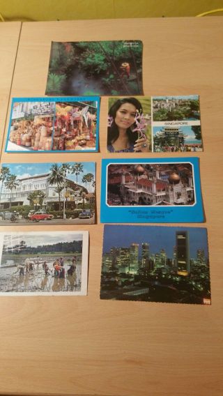 Singapore Postcards X 7