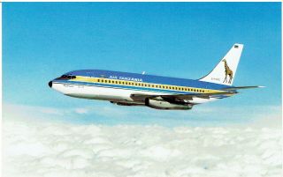 Postcard Air Tanzania - Boeing 737 - 200 (airline Issue)