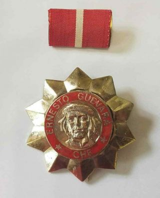 Rare Cuban Medal Order Che Guevara First Class Commander Fidel Castro Revolution