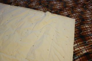 Vintage Handmade Cotton Plaid Quilt 75 x 78 Country Cabin or Cottage 4