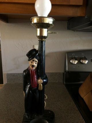 Charlie Chaplin Drunk Hobo Lamp Post Bar Light Vintage 22 " Without Globe,