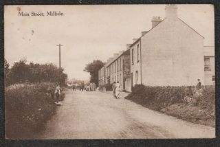 1925 Millisle Main Street County Down Ireland Postcard Near Donaghadee