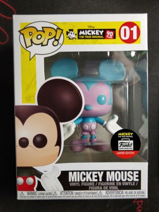 Funko Pop Vinyl Mickey Mouse Pink Blue & Purple