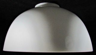 Antique Opal White Glass Industrial Pendant Lamp Shade 10 " Diam.  3 1/4 " Fitter