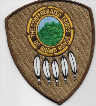 Grand Ronde Tribal Seal State Oregon Or Police Sheriff
