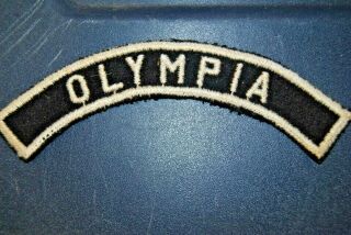 Rare Olympia City Strip Blue Felt Sea Scouting Community Strip
