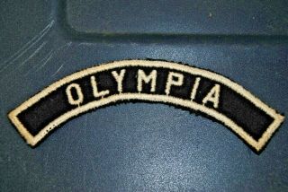 RARE Olympia City Strip Blue Felt Sea Scouting Community Strip 2