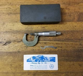 Vintage Micrometer • Mitutoyo 1 " • Antique Machinist Milling Precision Tools Jap