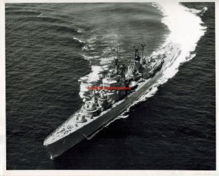 1960 Uss Norfolk Dl - 1 Destroyer Leader Anti Submarine Photo Navy Rare