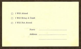 LOS GATOS (CALIFORNIA) CAMEL HERDERS Vintage Invitation Reply Postcard 2