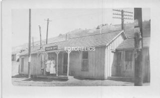 Colorado Mining Ghost Town Elkton Teller County - Early Real Photo Card Of Cafe