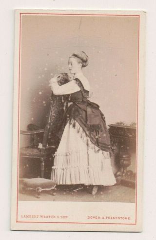 Vintage Cdv Lady Florence Paget Wife Of 4th Marquess Of Hastings