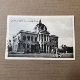 O) Postcard Brazil Brasil Porto Alegre Uncirculated Facultade De Direito