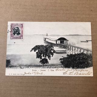 O) Postcard Costa Rica Punta Arenas Circulated To Italy 1906