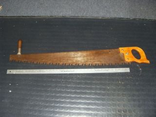 Vintage Warranted Superior Crosscut Saw 42 " Blade One/two Man Logging