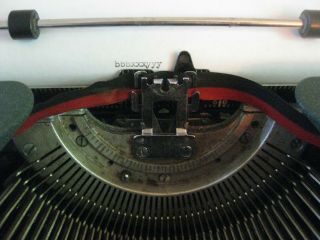 Vtg Underwood Universal Typewriter w/ Case - Art Deco Green 7