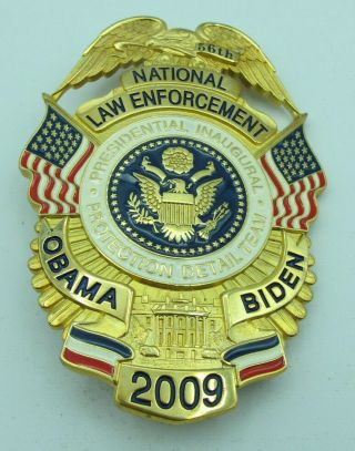 2009 obsolete Obama Presidential Inauguration Badge Protection Detail NUMBERED 5