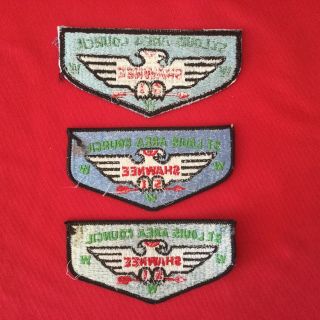 Boy Scout OA Shawnee Lodge 51 S1 S2 & S3 Order Of The Arrow Pocket Flap Patches 3