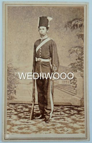 C.  1865 Cdv / Cabinet Photo - - Young Sir Thomas Jackson In Uniform - Hsbc Bank