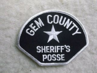 Idaho Gem Co Sheriff Posse Patch Emmet Id