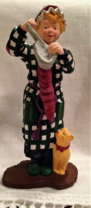 Vintage Department 56 " All Through The House " Xmas Figurine Pre - Owned