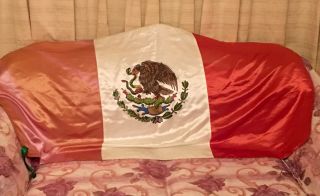 Silk Large Vintage Mexican Flag Mexican Ceremonia Flag Rare International Flag