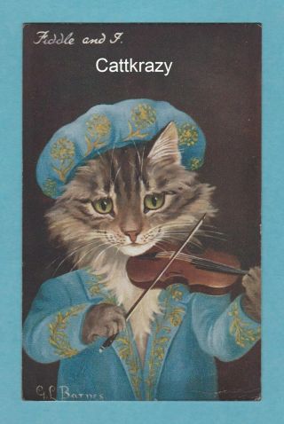 G.  L.  Barnes Cat – Fiddle And I,  Tuck,  Music
