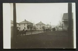 Hearse In Funeral Procession - Pre - 1915 Old Real Photo Postcard Rppc (ej)