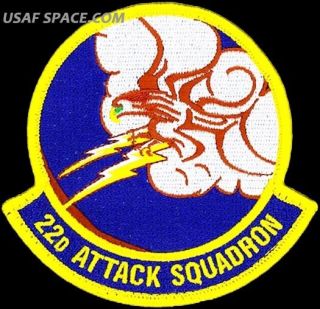 Usaf 22 Attack Squadron - Mq - 1 Predator - Mq - 9 Reaper - Creech Afb,  Nv - Patch