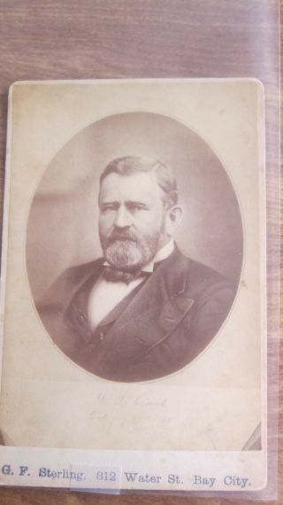 Ulysses S.  Grant -,  Circa 1885,  Large Cabinet Photo (6 1/2 " X 4 1/4 ")