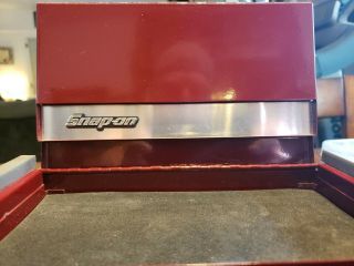 Snap - On Micro tool box in Burgundy,  top 3 drawer chest. 2