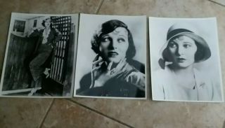 3 vintage 8 X 10 Movie Promo Photos of CORINNE GRIFFITH.  DS3055 4