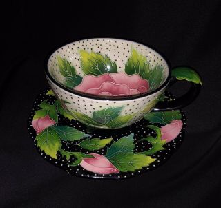 Blue Sky Clayworks - Jeanette Mccall - Icing On The Cake - Teacup Saucer Set