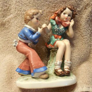 Vintage Sweet Goebel Young Boy / Girl Collectible Figurine