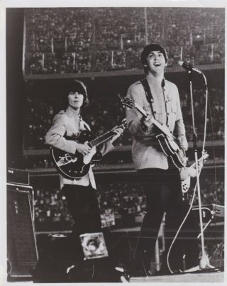 Vintage Press Photograph - The Beatles - Paul & George