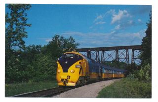 Ontario Northland Railway Northlander Inaugural Under Cp Belleville Sub Postcard